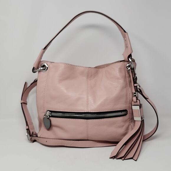Or Yany Pink Leather Shoulder Crossbody Bag - Picture 1 of 8